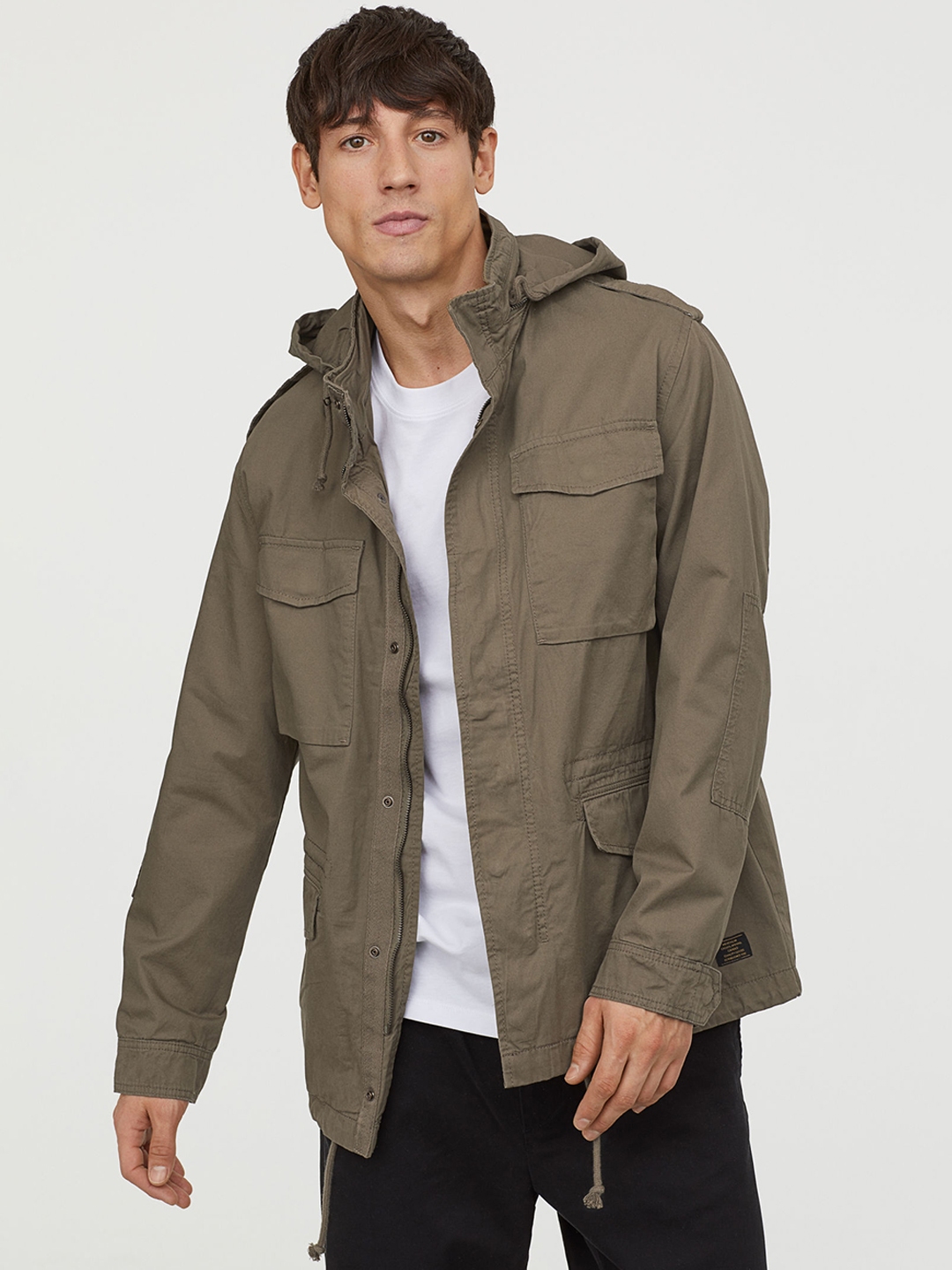 h&m green jacket mens
