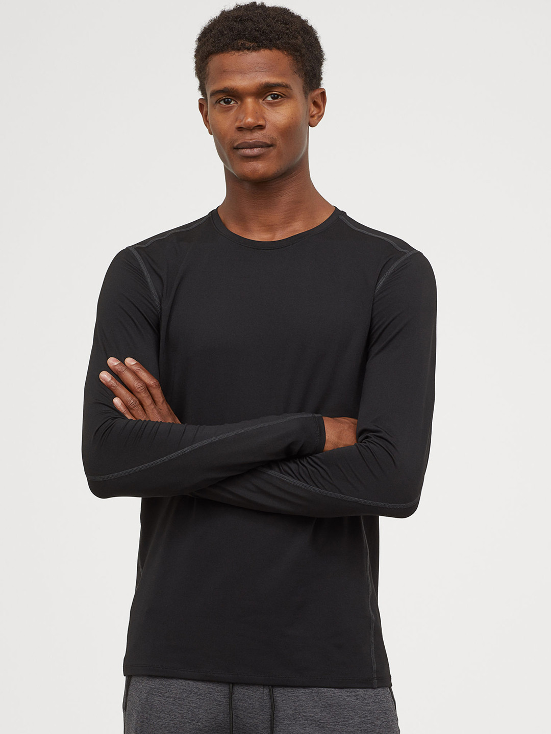 Buy H&M Men Black Solid Sports Sweatshirts Sweatshirts for Men