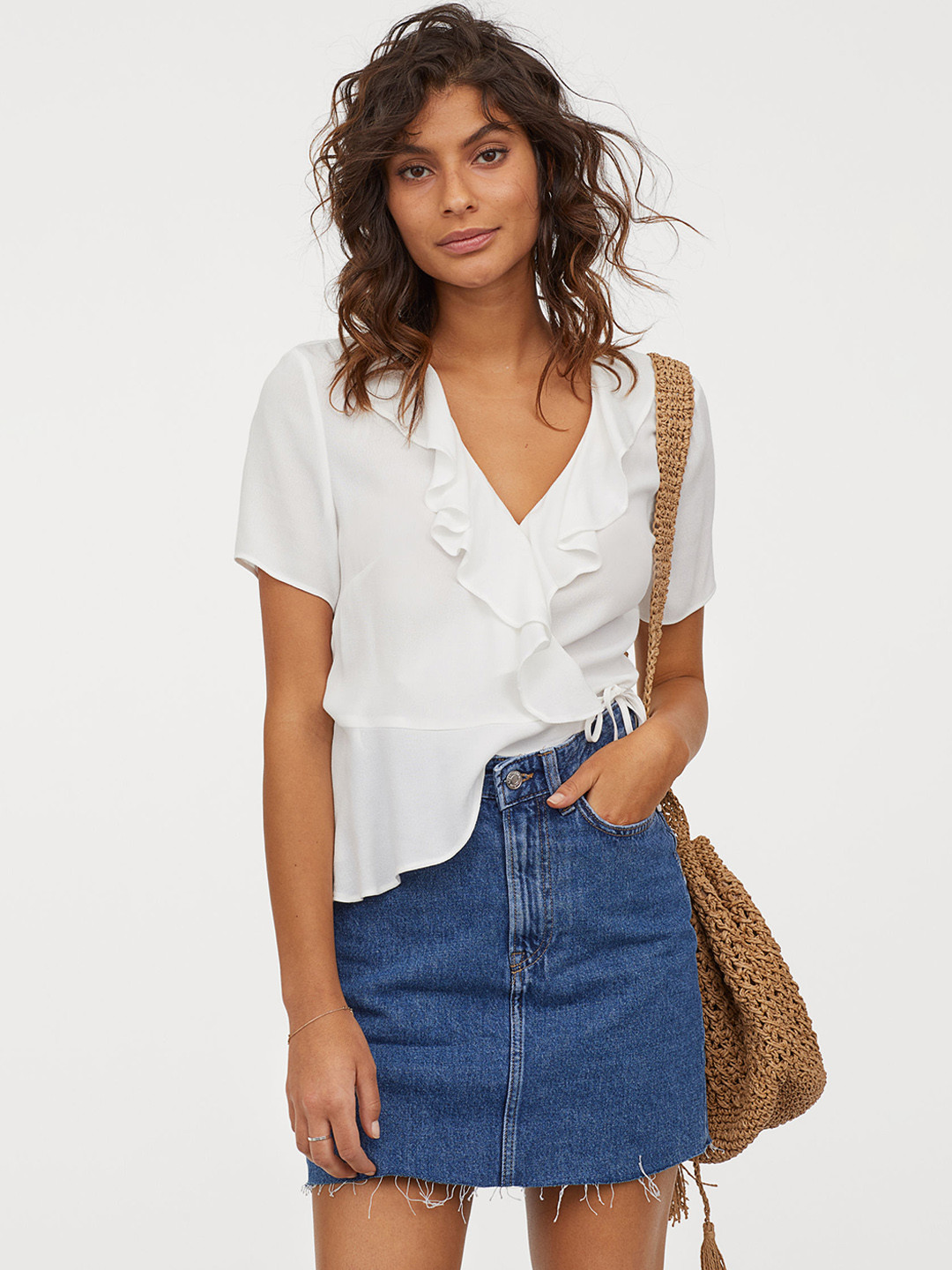 Buy H&M Women Blue Denim Skirt Skirts for Women 10385151 Myntra