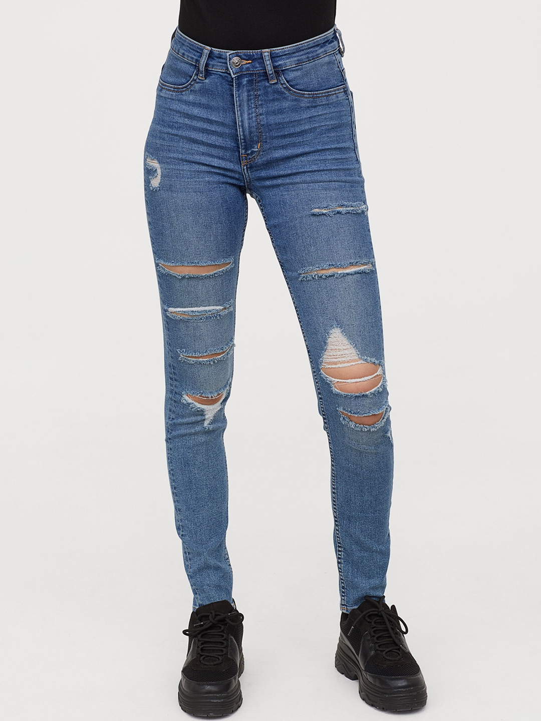 h&m super skinny high jeans