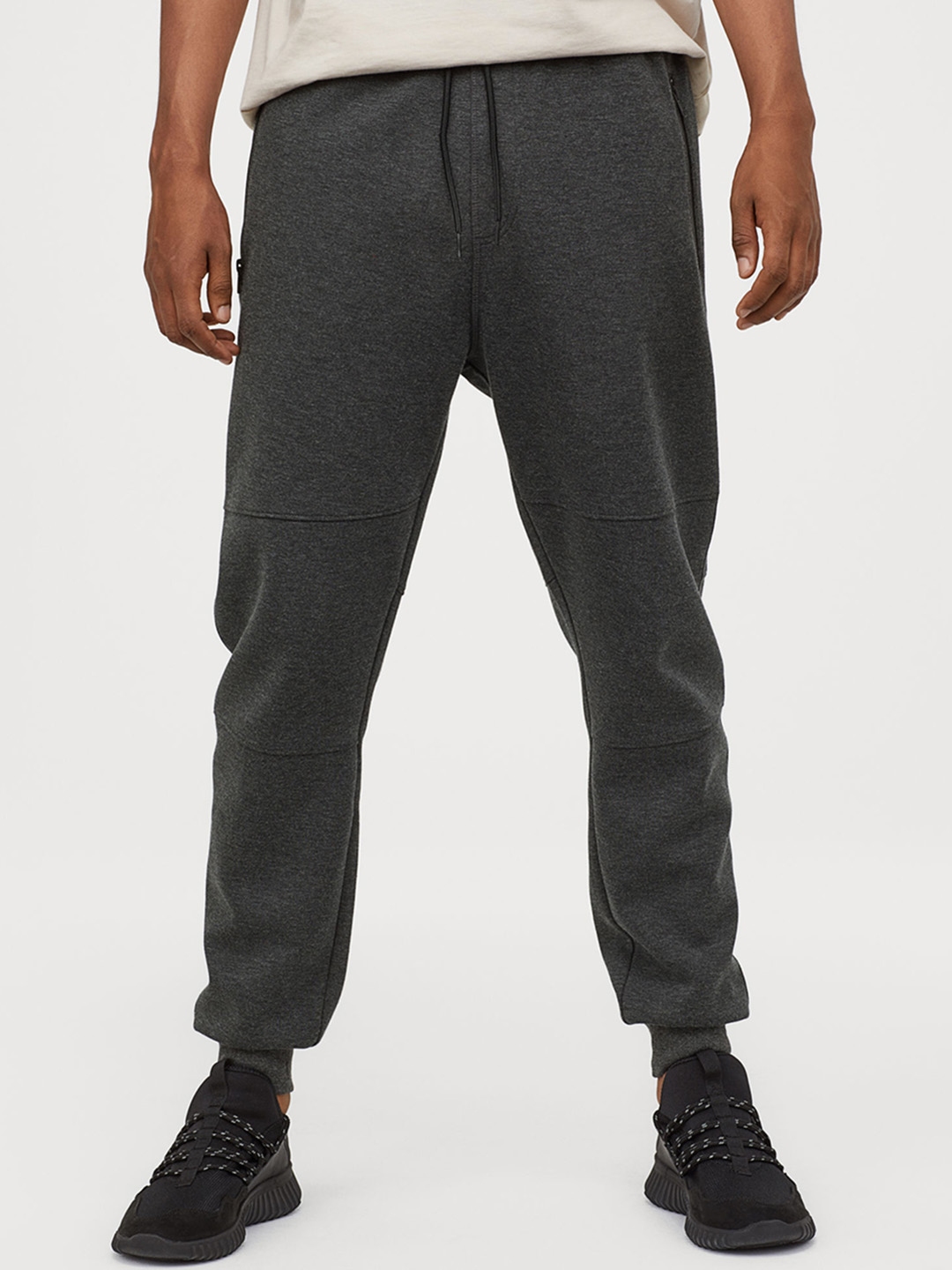 mens grey joggers h&m