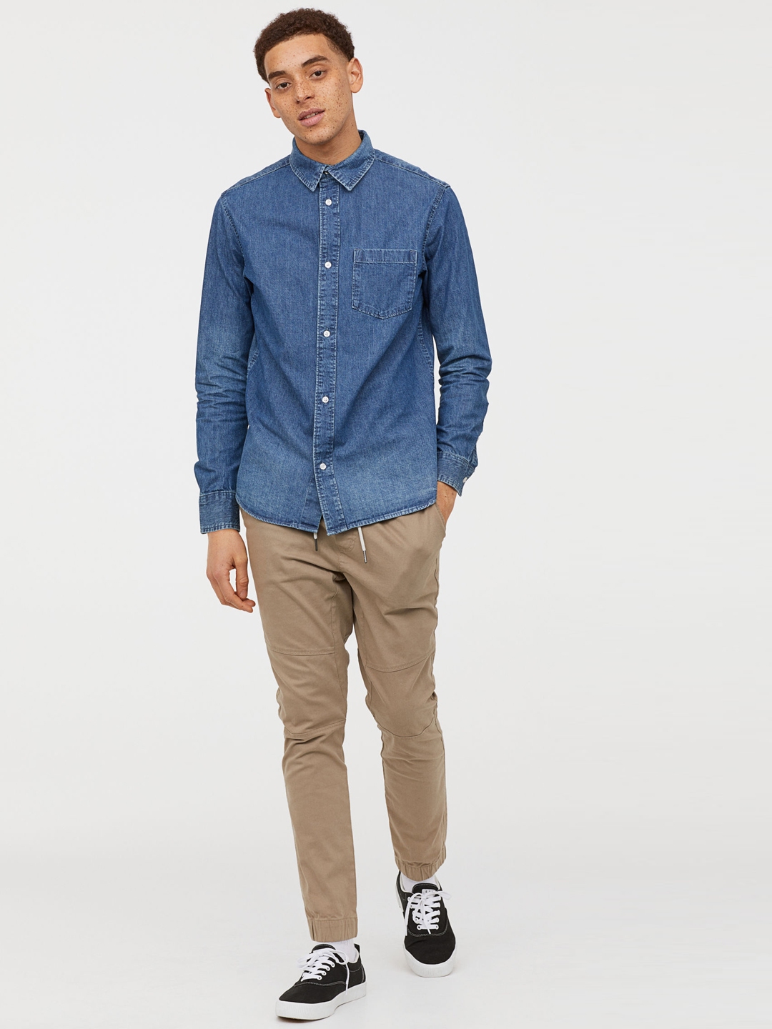 h and m twill joggers