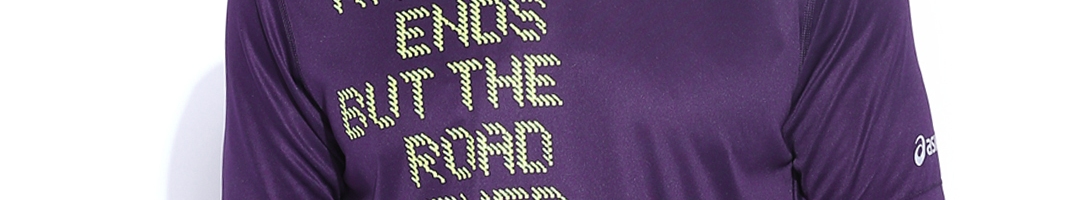 Buy ASICS Purple Running T Shirt - Tshirts for Men 1038653 | Myntra