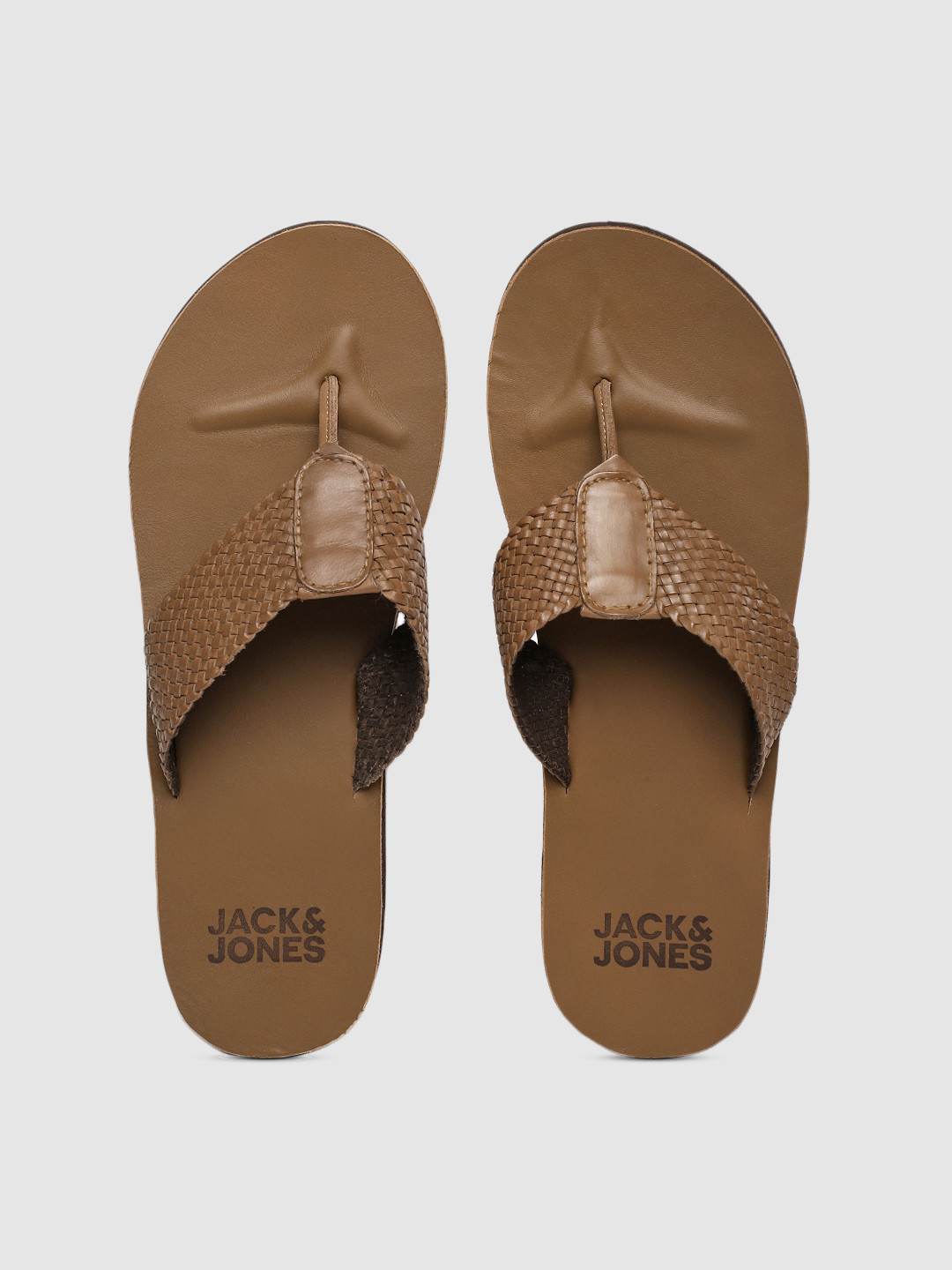 Buy Jack & Jones Men Brown Leather Sandals - Sandals for Men 10388639 | Myntra