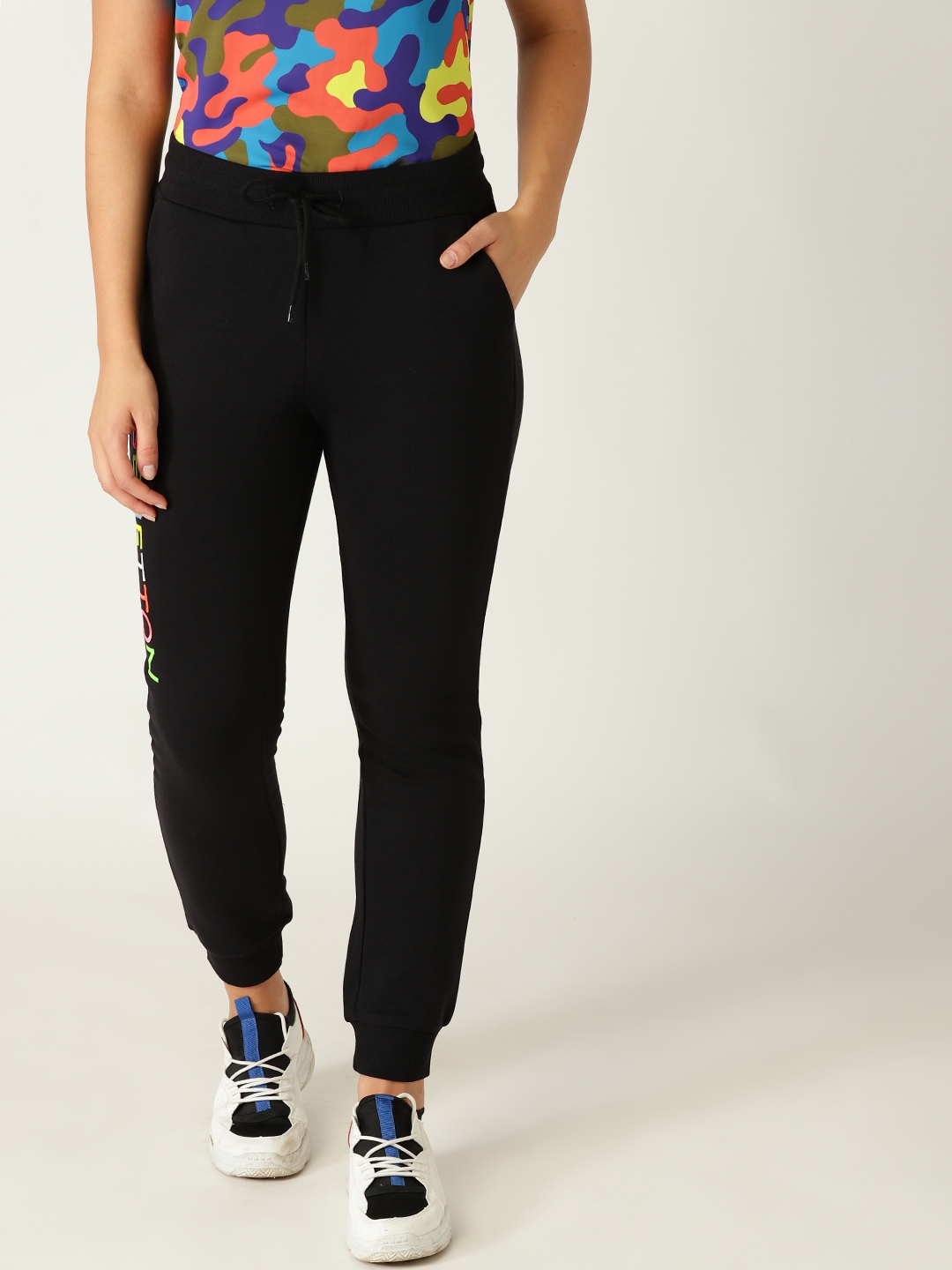 benetton track pants