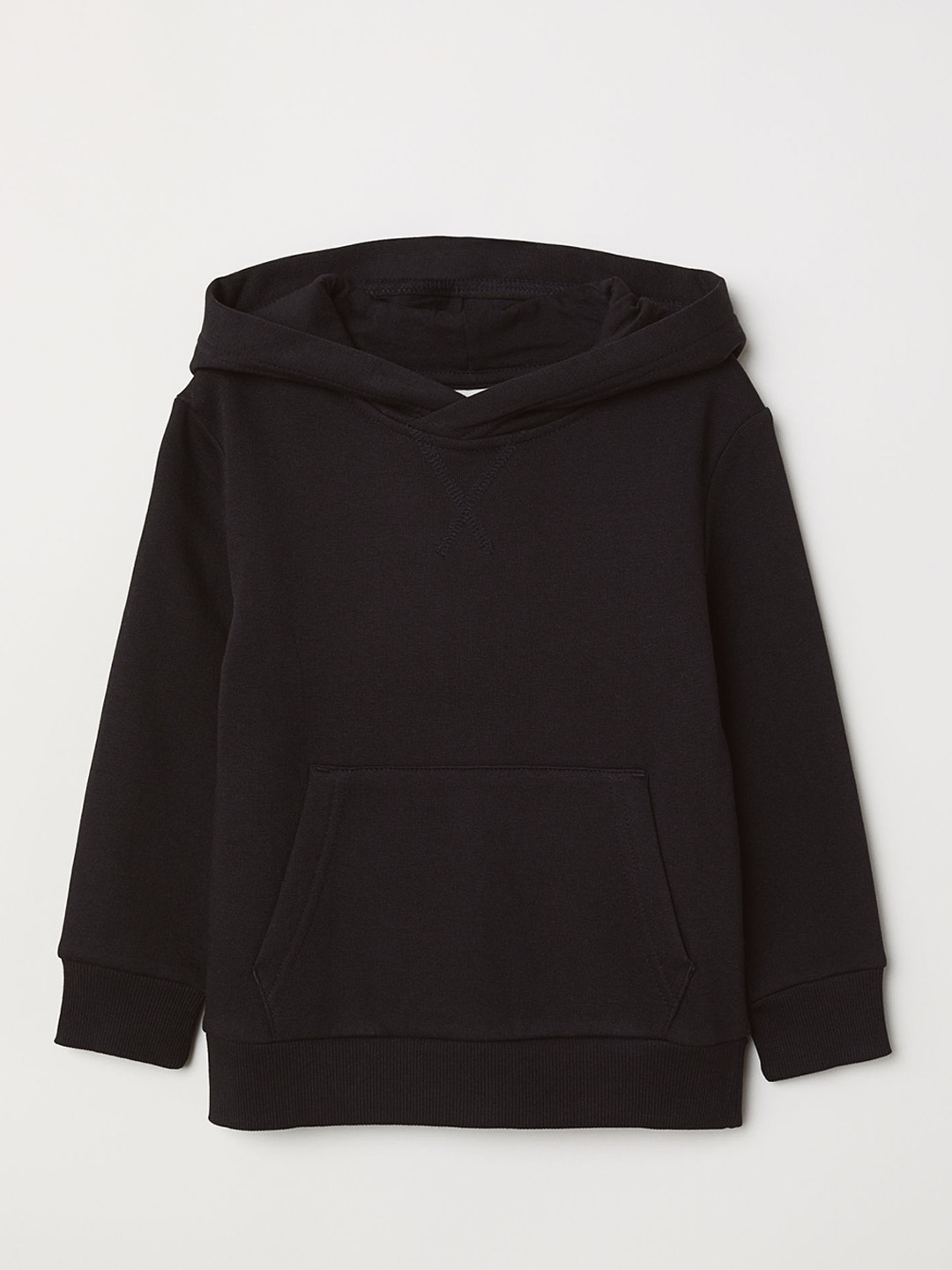 Buy H&M Boys Black Solid Hooded Sustainable Sweatshirt Sweatshirts
