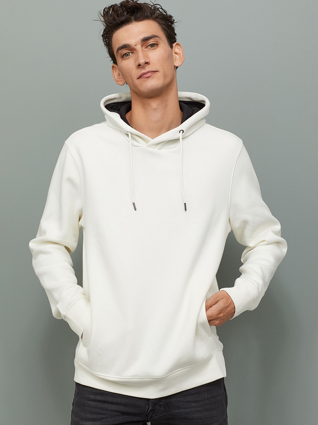 h&m white hoodie