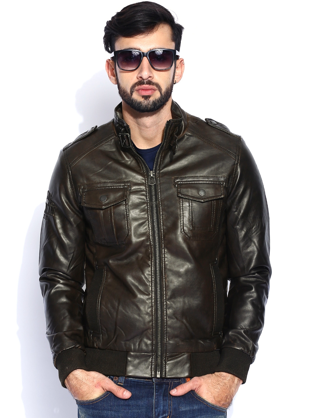 Buy Being Human Clothing Brown Jacket - Jackets for Men 1039361 | Myntra