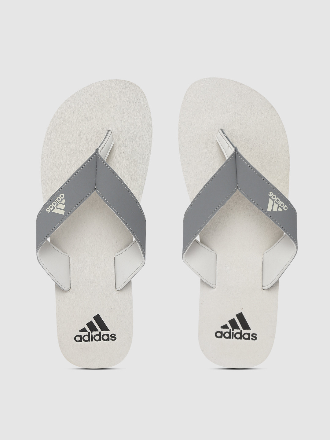 Buy ADIDAS Men Grey & Off White Eezay Maxout II Ms Thong Flip Flops - Flip Flops for Men 