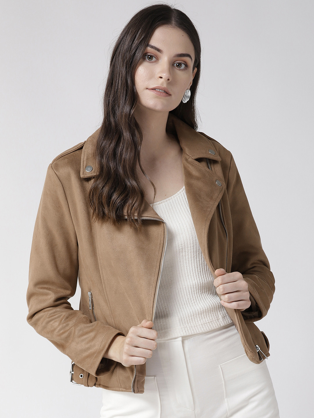 Buy Marks & Spencer Women Brown Solid Tailored Jacket Jackets for