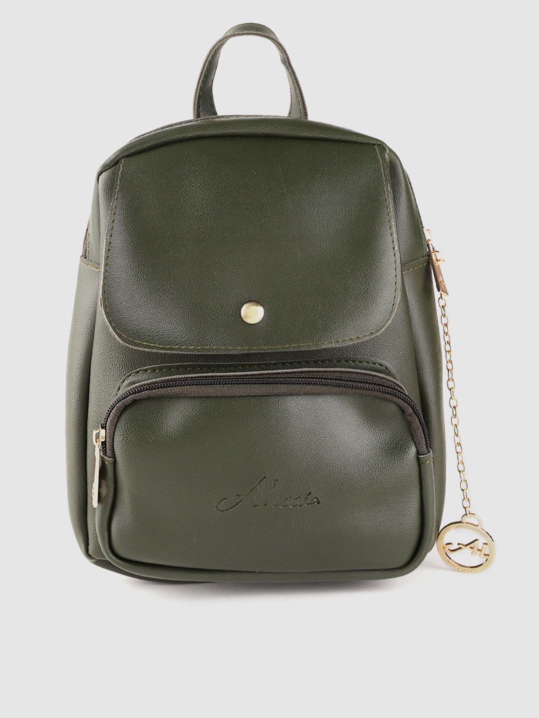 olive green backpack purse