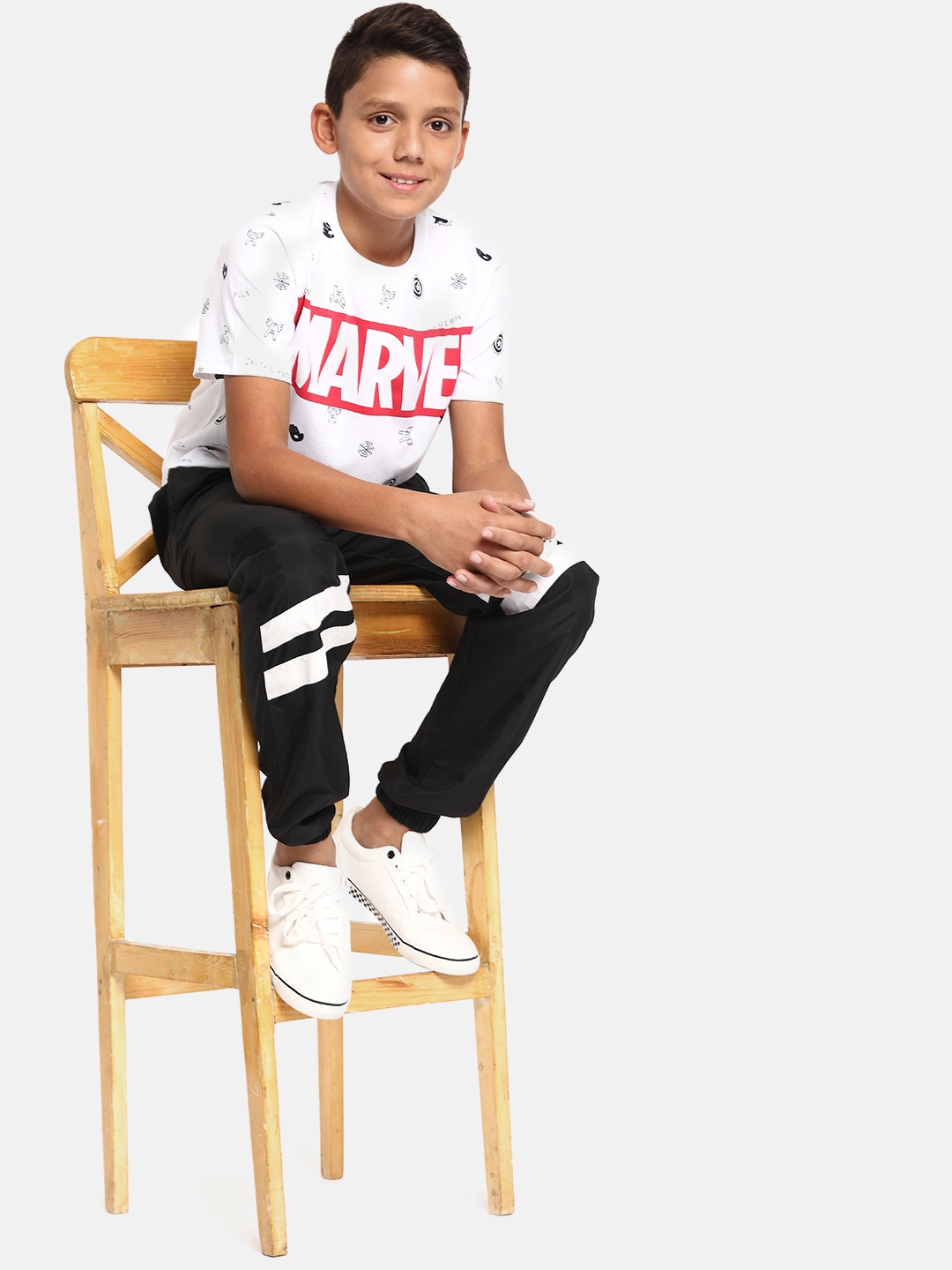 black straight joggers