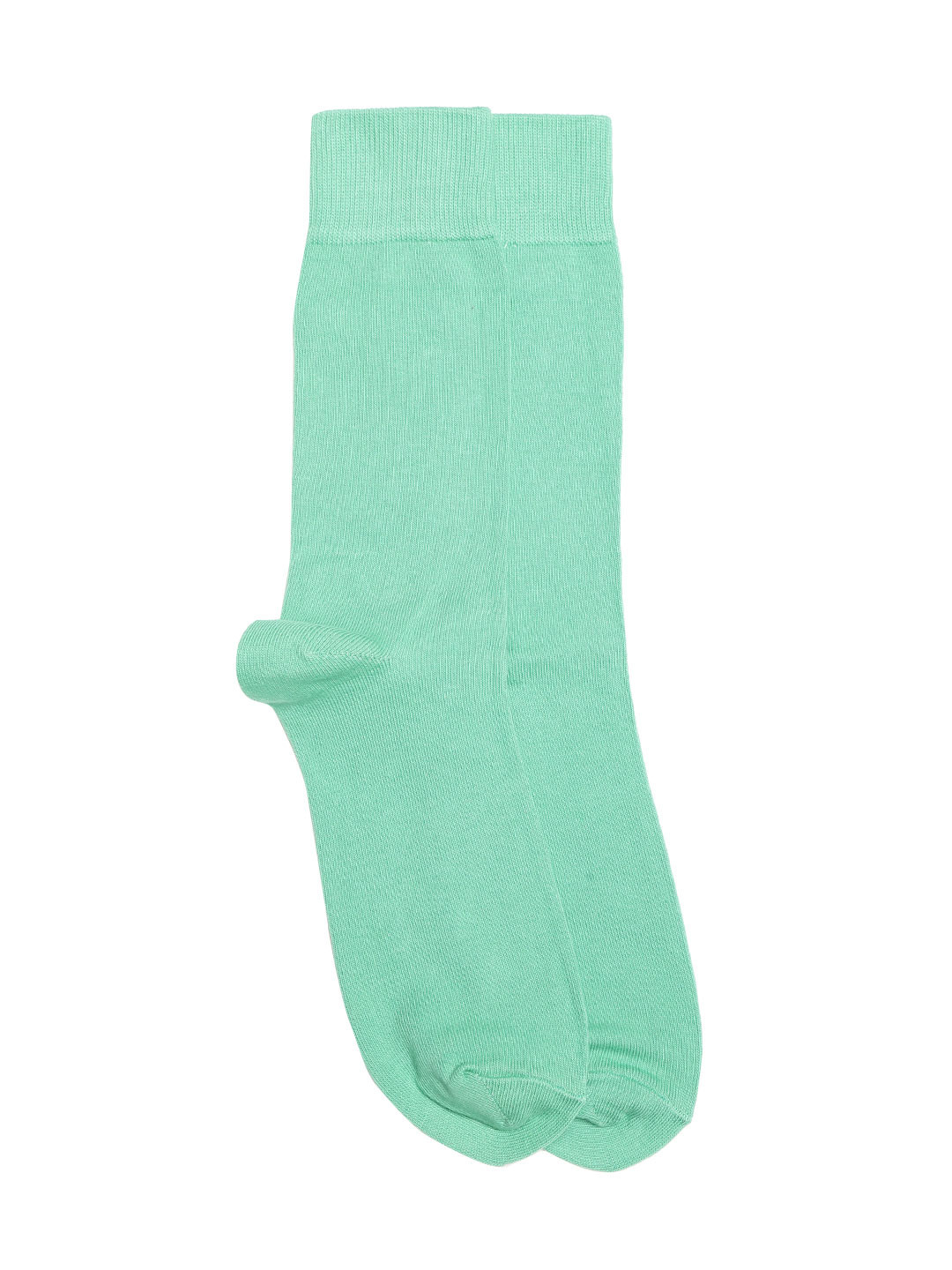 Buy Marks & Spencer Men Sea Green Solid Above Ankle Length Socks