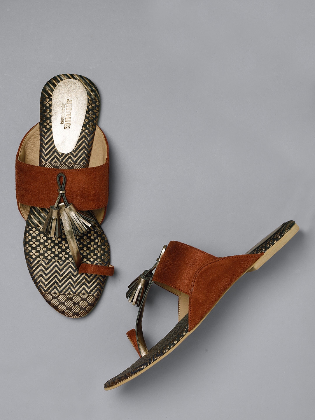 bronze flats for women