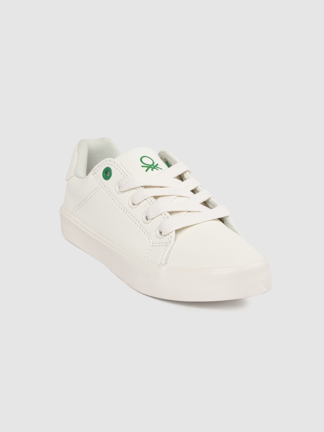united benetton white shoes