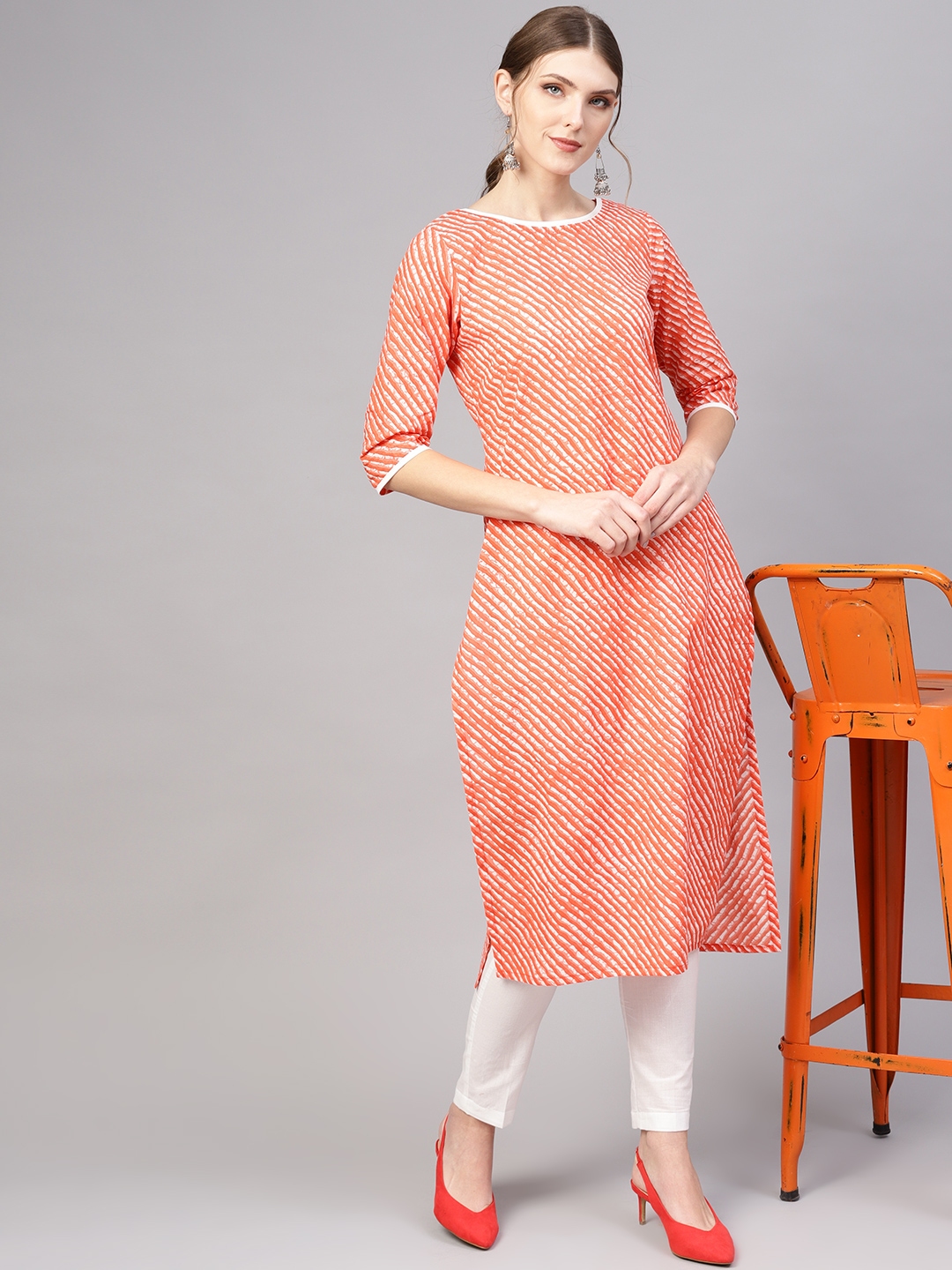 lehriya kurta set