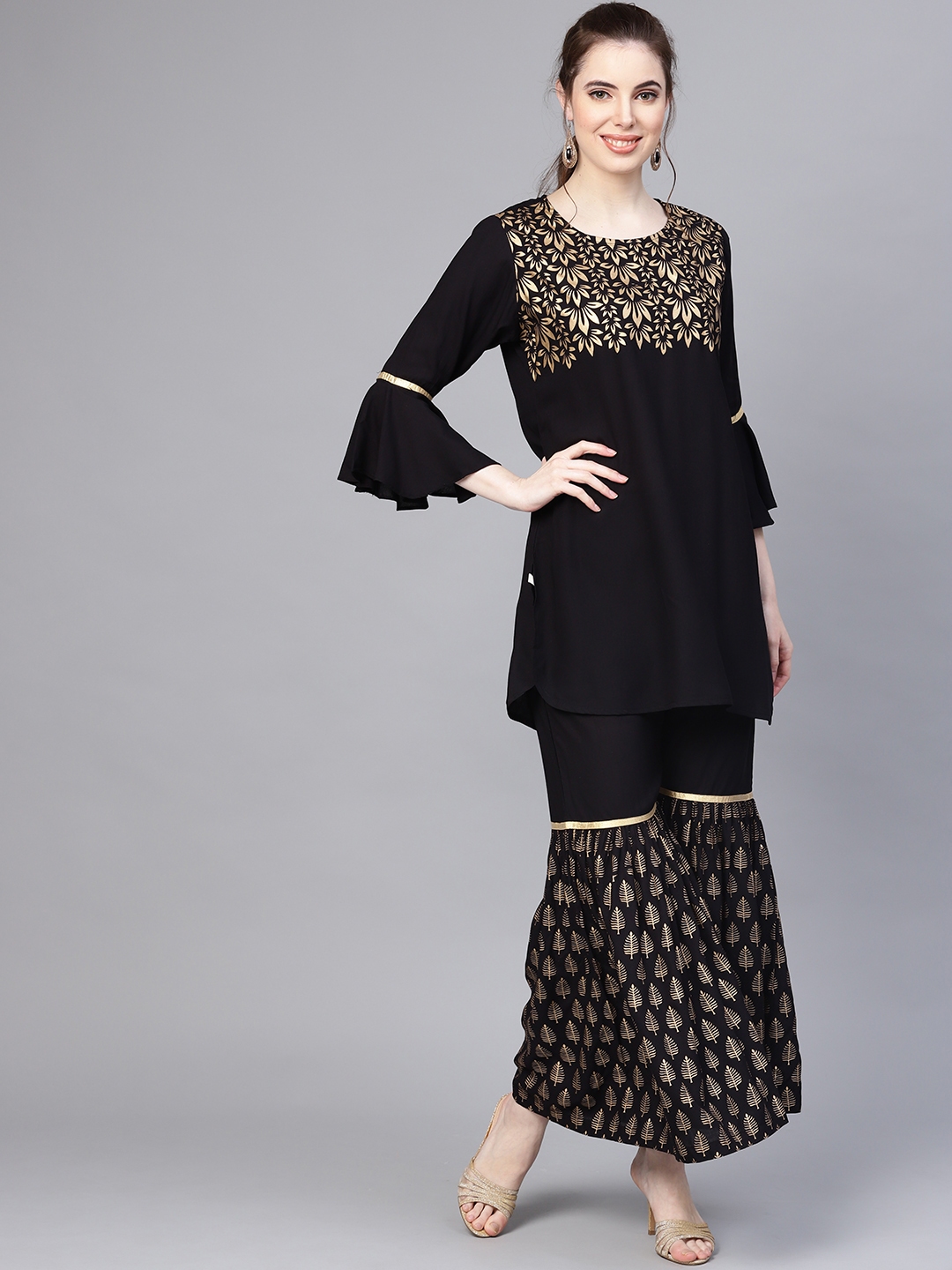 sharara set in myntra