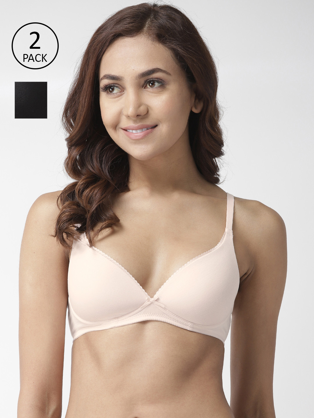 Marks & Spencer Pack of 2 Solid Plunge Bras T333290