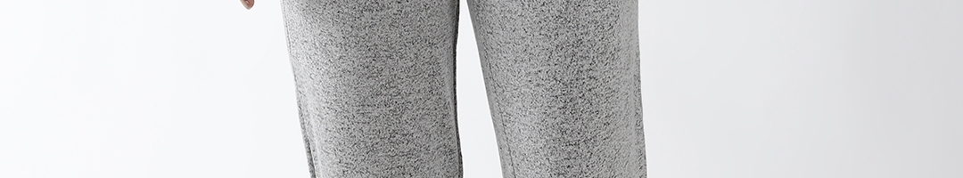 Buy Marks & Spencer Women Grey Melange Solid Lounge Pants - Lounge ...