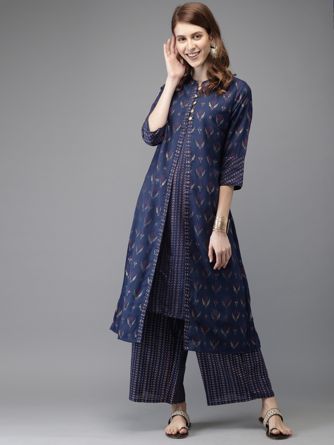 myntra anouk kurta set