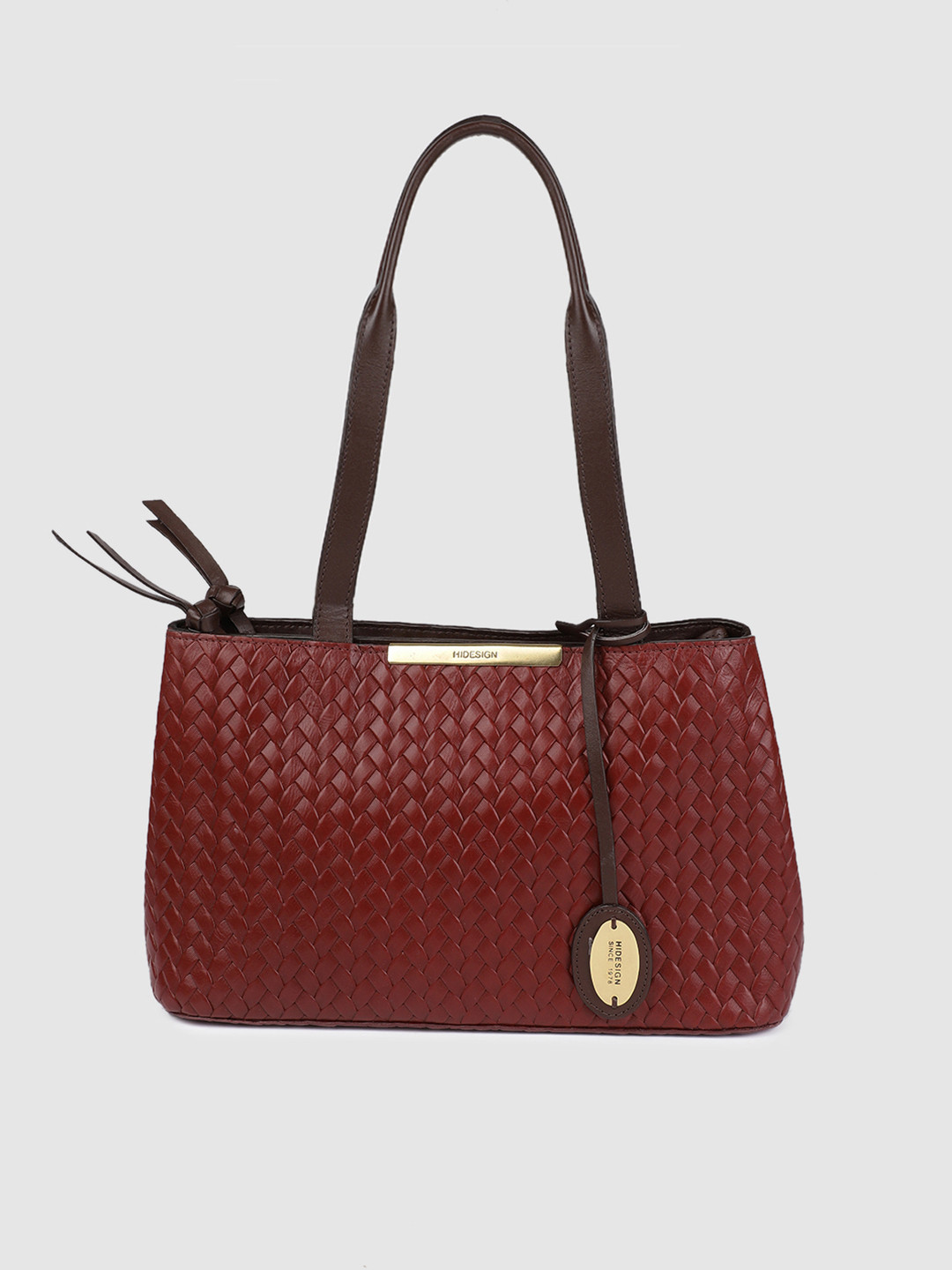 Buy Hidesign Red Textured Shoulder Bag Handbags for Women 10421062