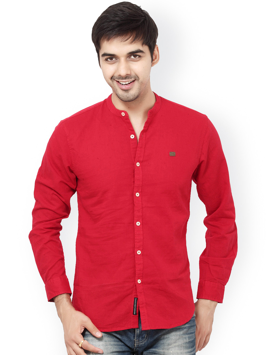 Buy L.A. SEVEN Men Red Slim Fit Casual Shirt Shirts for Men 1042475 Myntra