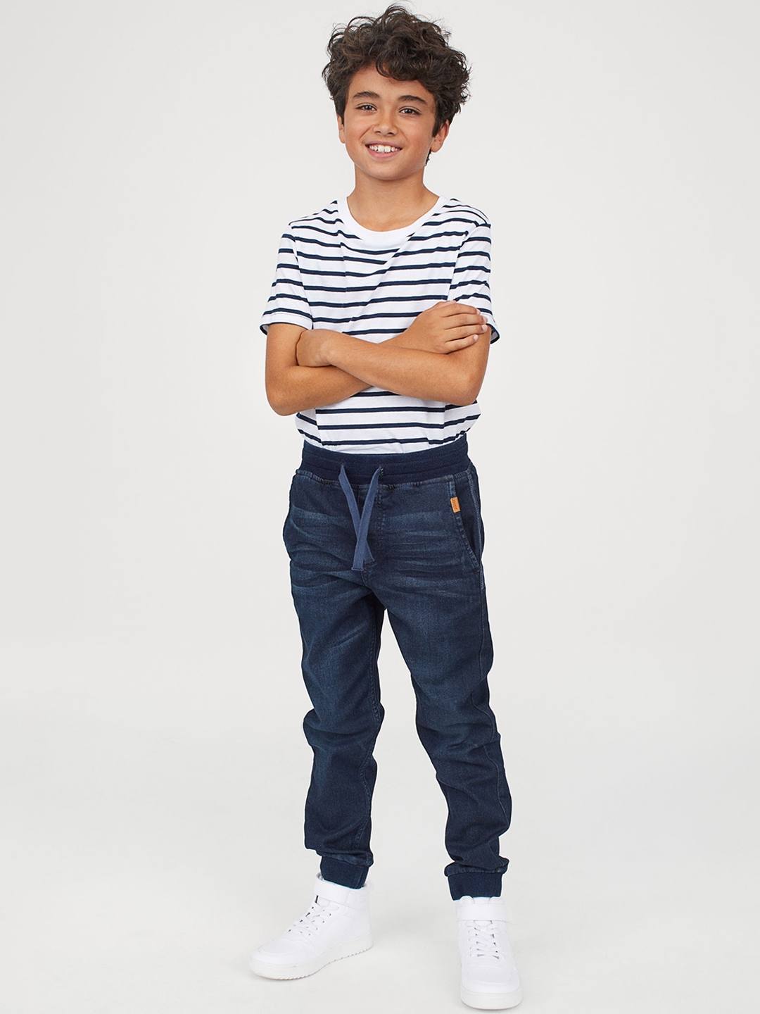 soft denim joggers mens