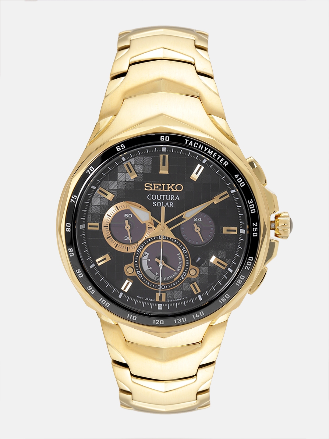 seiko coutura men's steel bracelet chronograph watch