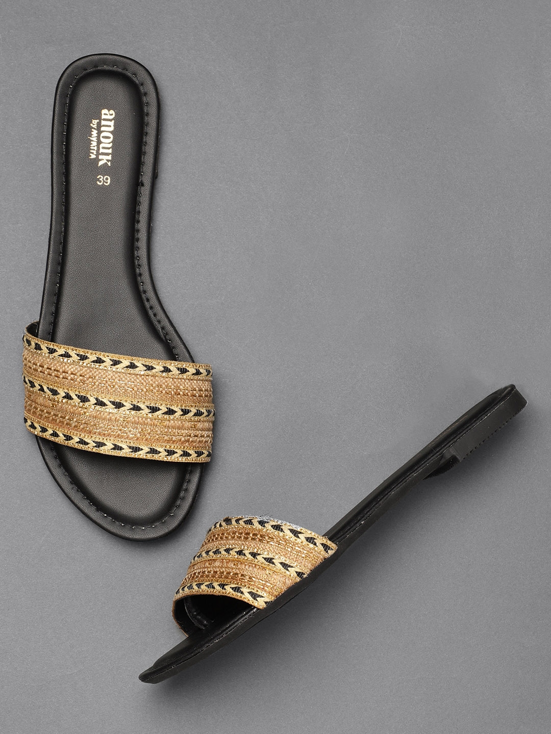 anouk open toe flats