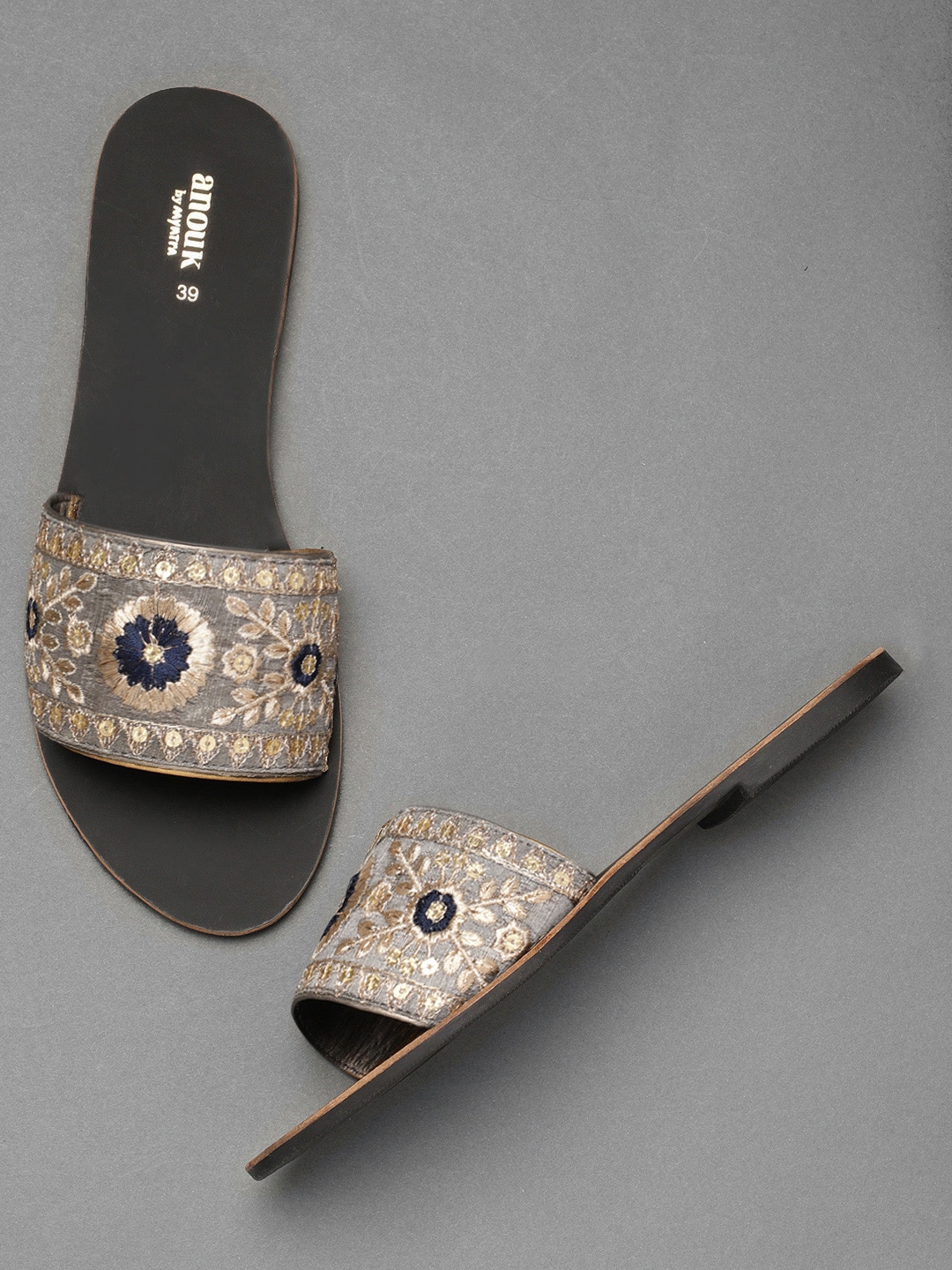 anouk open toe flats