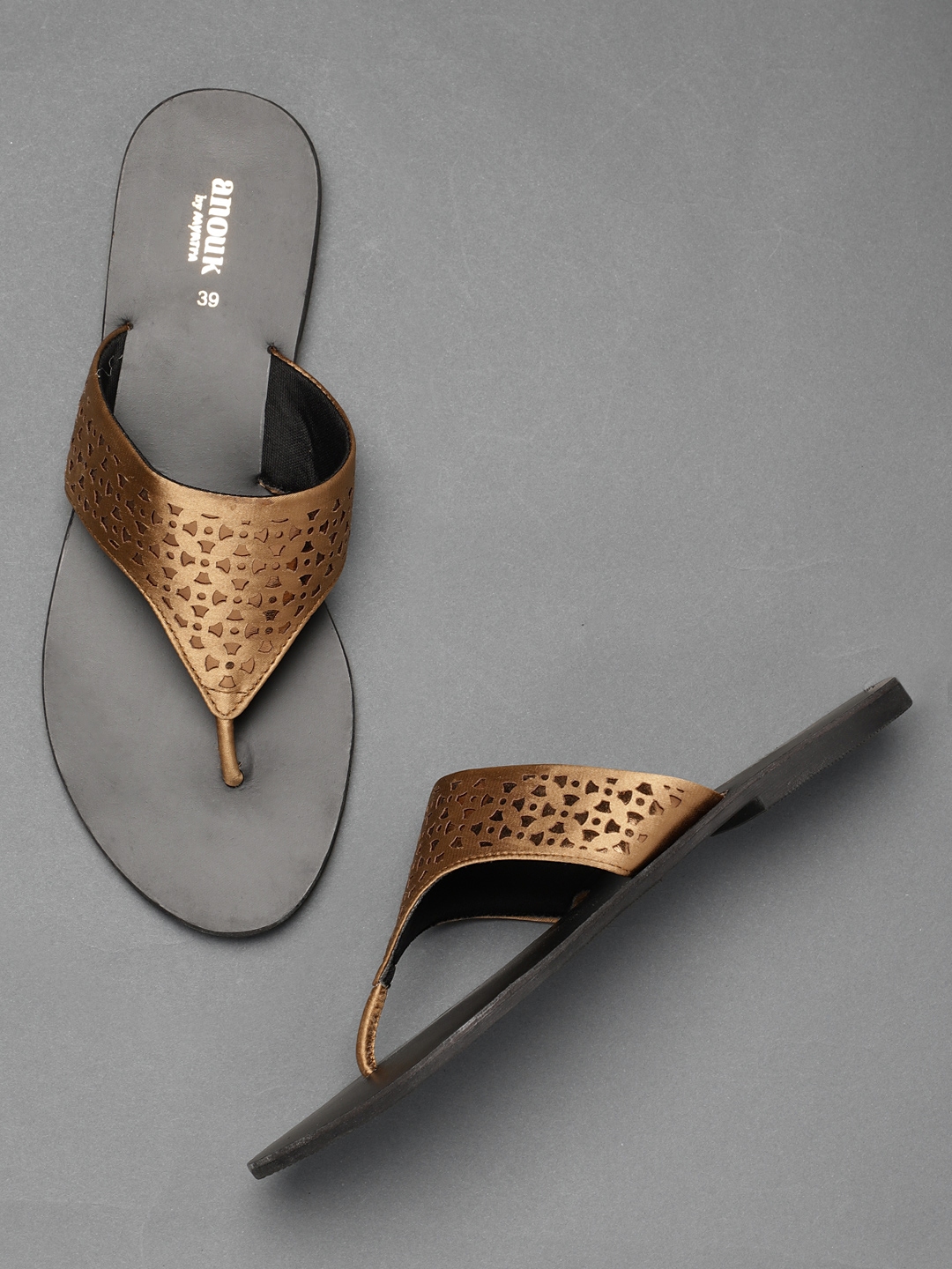 anouk open toe flats