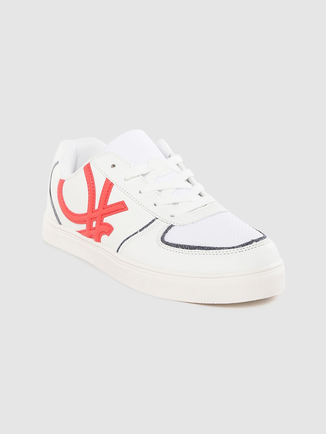 united benetton white shoes