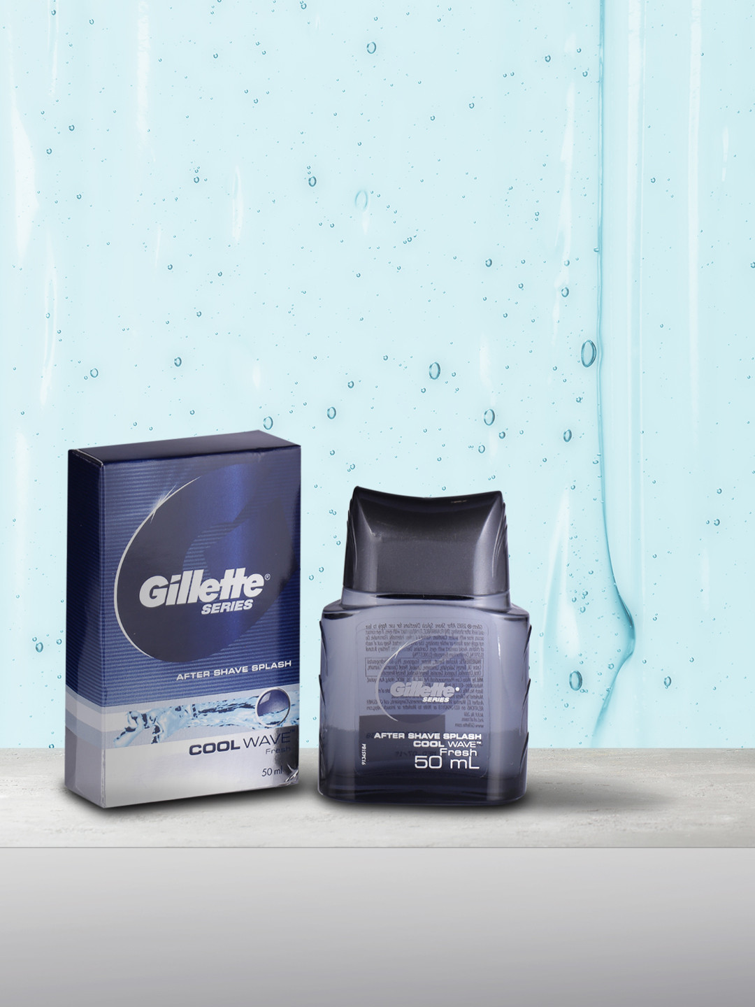 Buy Gillette Cool Wave Fresh After Shave Splash 50 Ml After Shave Lotion And Balm for Men
