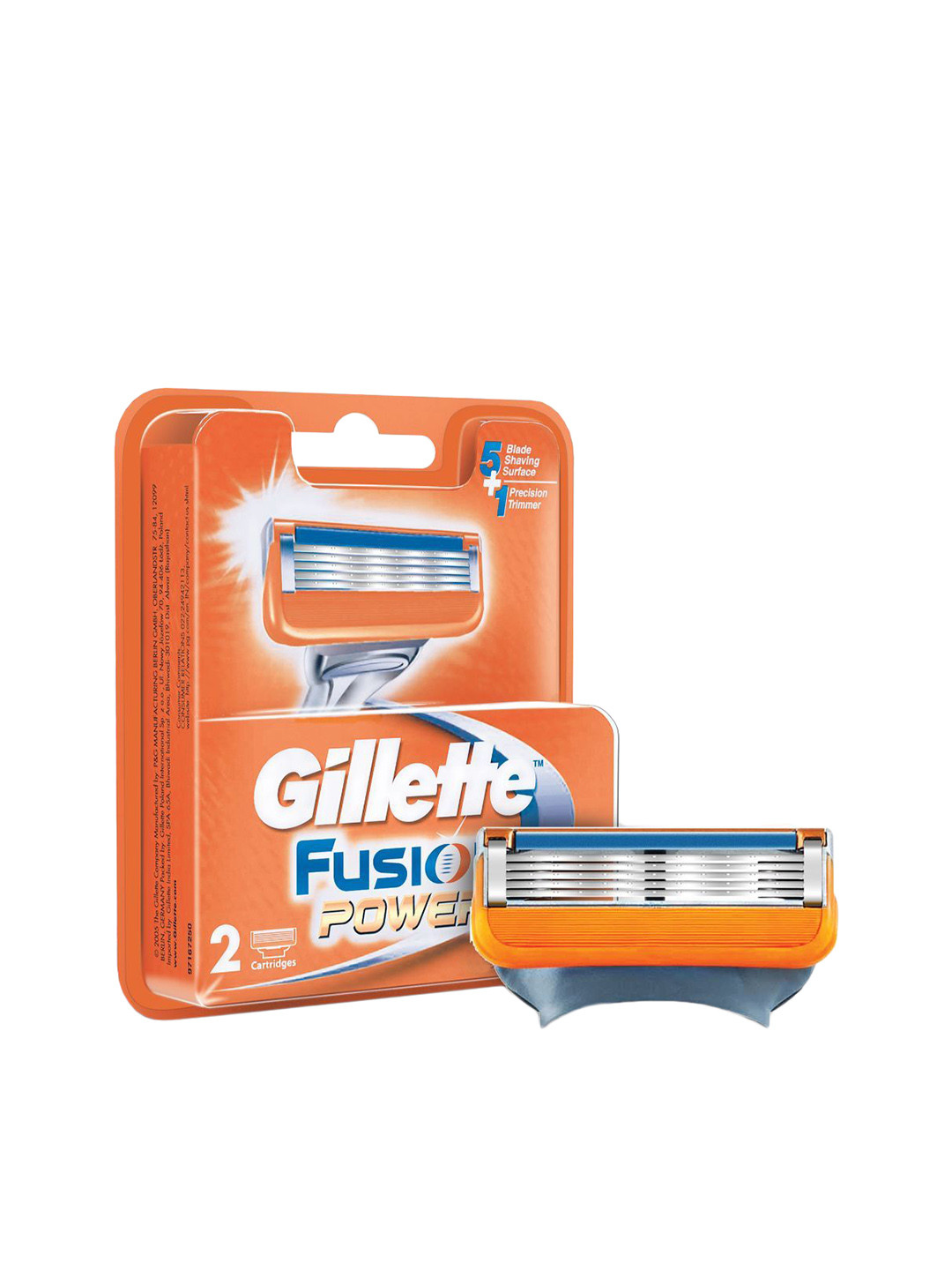Buy Gillette Fusion Set Of 2 Power Shaving Razor Blades Shaving Brush & Razor for Men 10444700