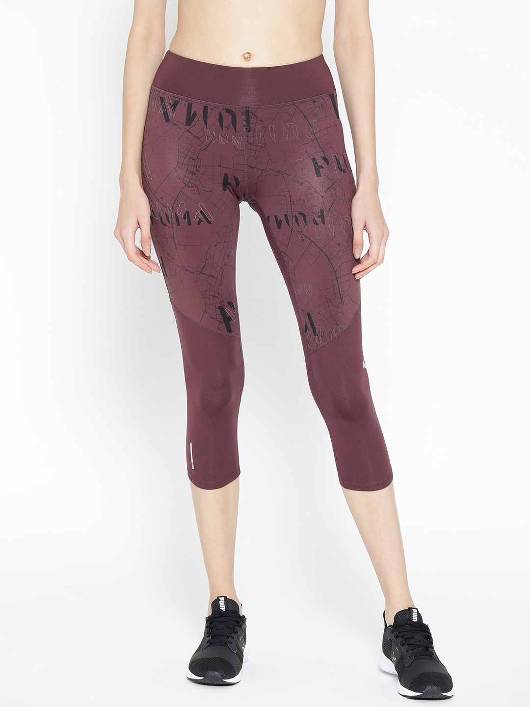 puma burgundy leggings