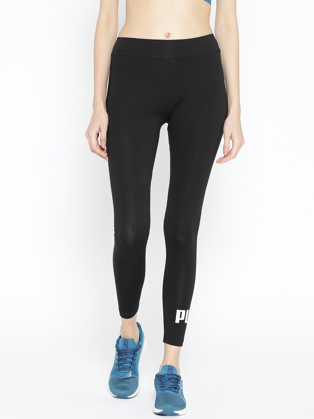 puma tights womens black
