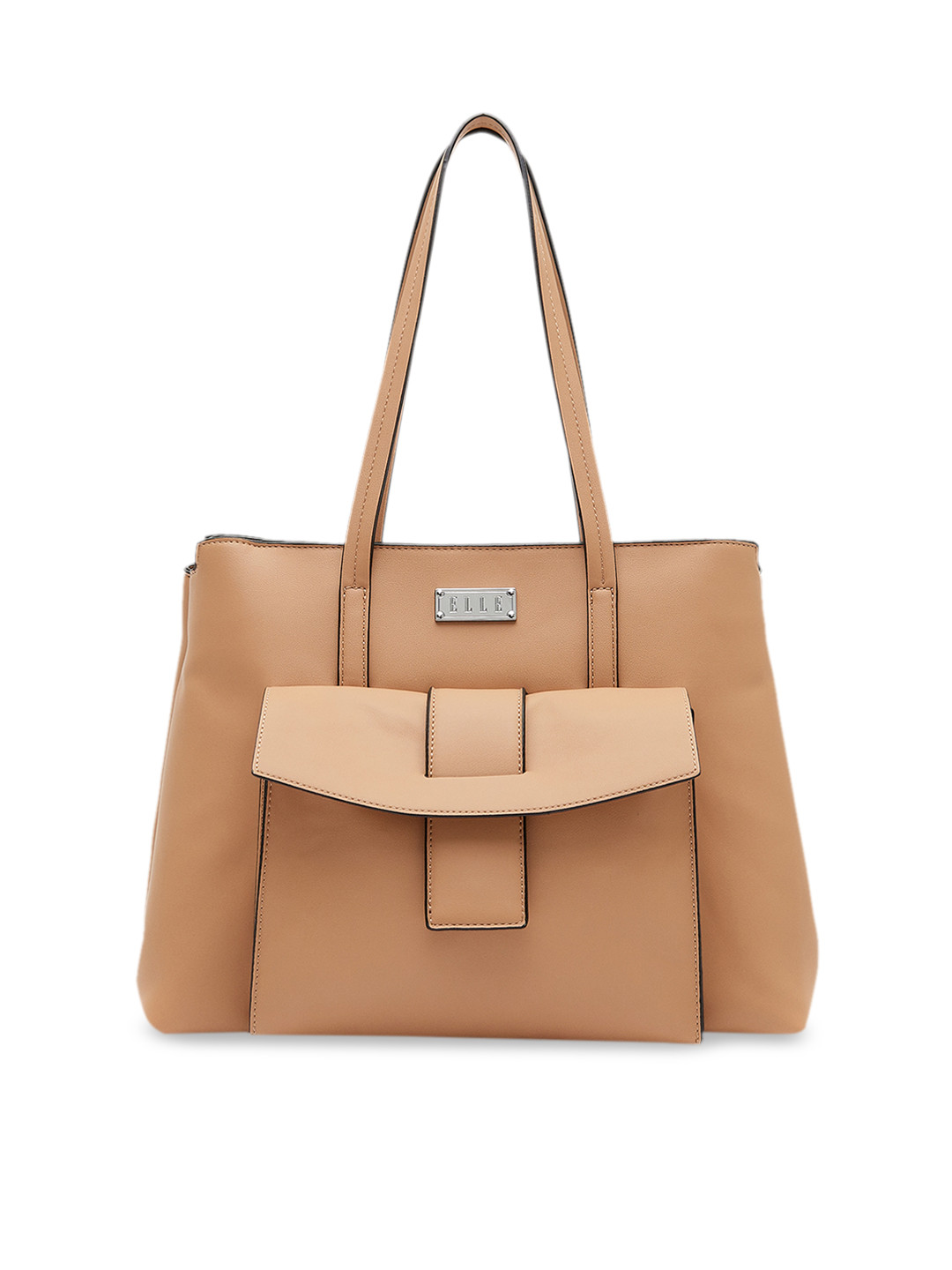 Buy ELLE Beige Solid Shoulder Bag Handbags for Women 10455384 Myntra