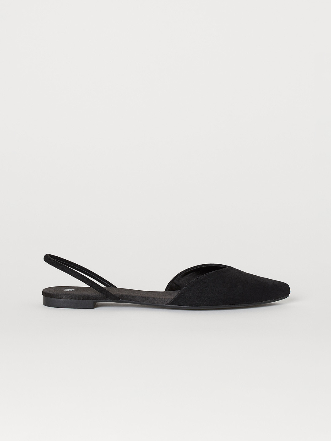 Buy H&M Women Black Pointed Ballet Slingbacks Flats for Women