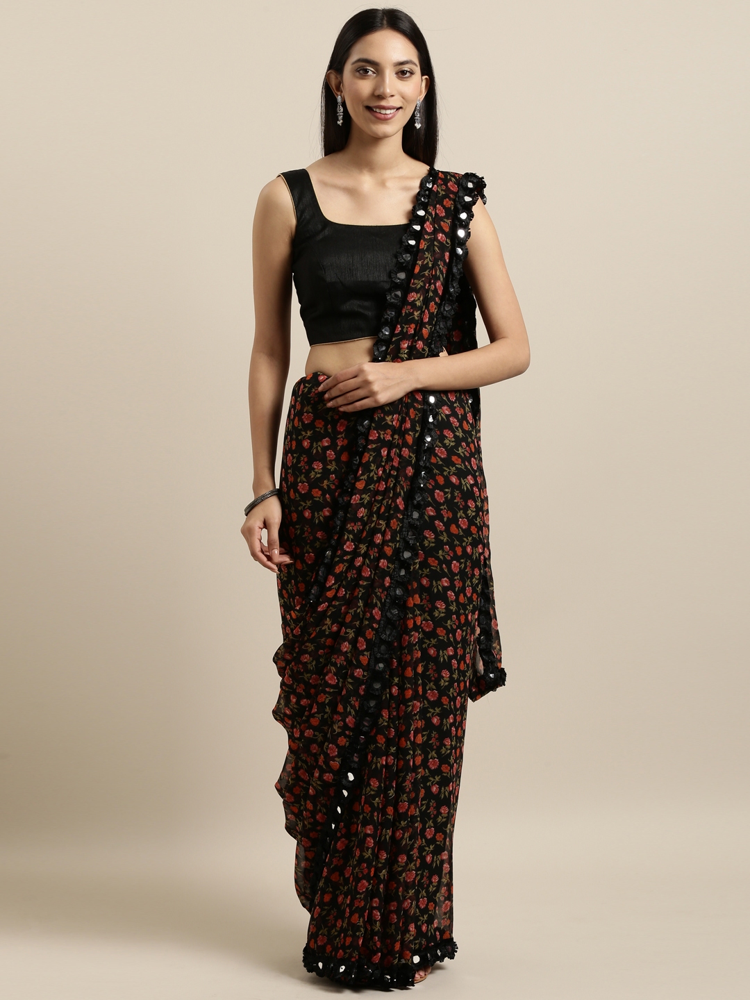 myntra saree gown