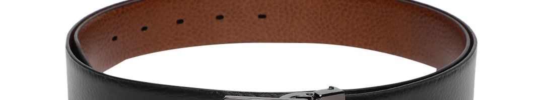 Buy Louis Philippe Men Black & Brown Solid Reversible Leather Belt - Belts for Men 10485260 | Myntra
