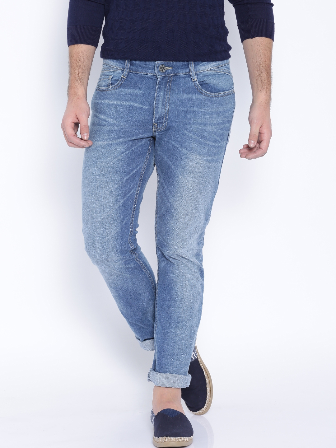 Buy Locomotive Blue Super Slim Fit Jeans - Jeans for Men 1048529 | Myntra