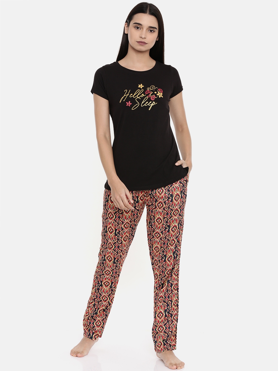 night suit for women black