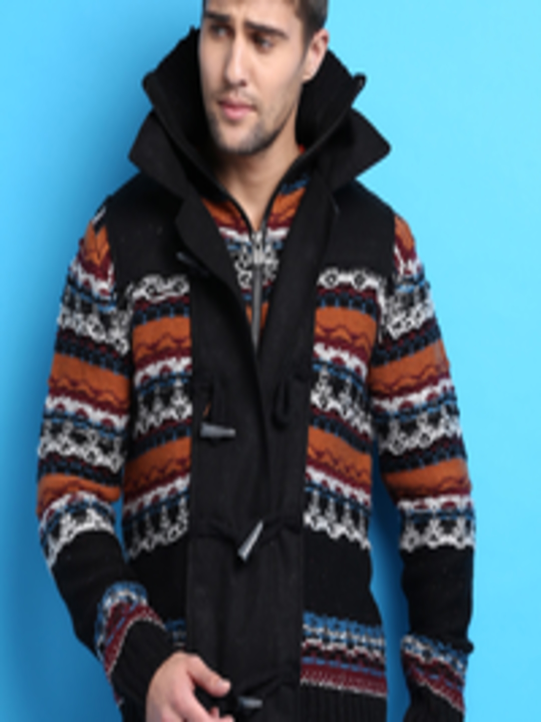 Buy Desigual Black Sweater - Sweaters for Men 1049016 | Myntra