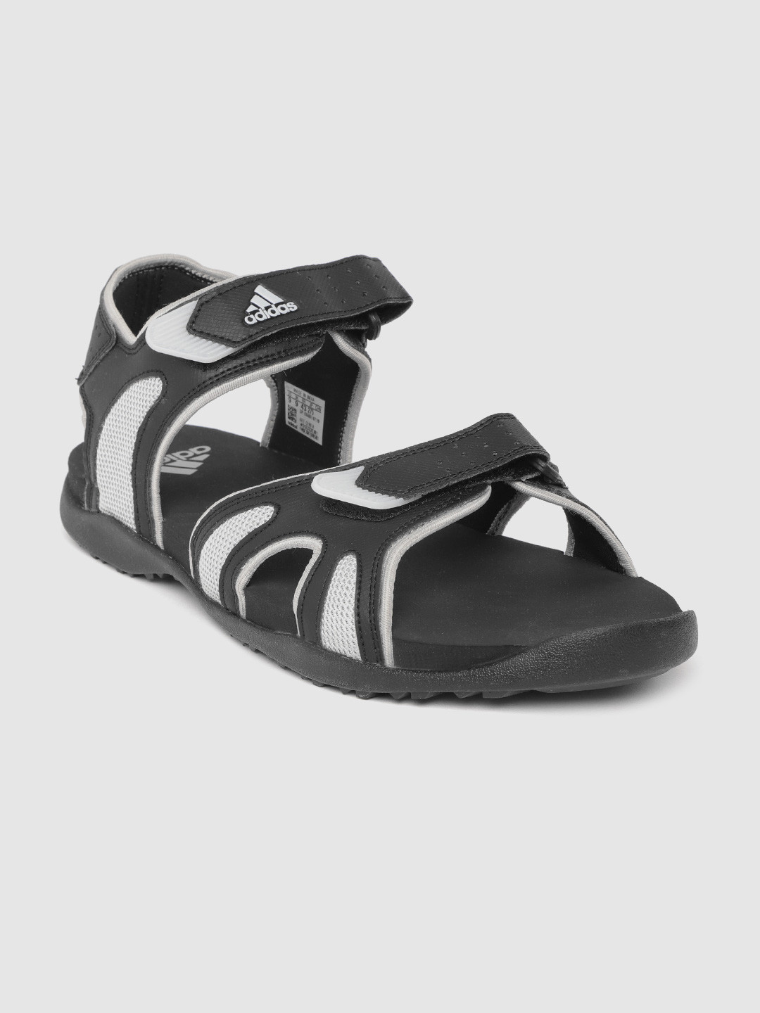Buy ADIDAS Men Black & Grey Colourblocked Bentton II Sports Sandals
