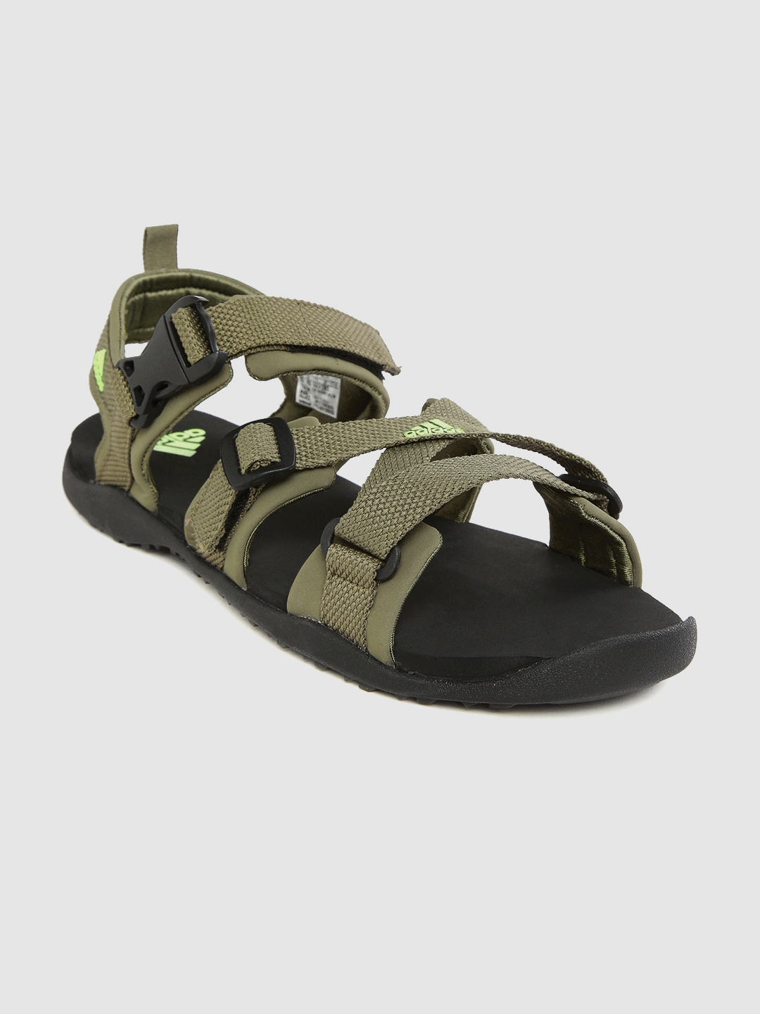 Buy ADIDAS Men Olive Green Solid Gladi II Sports Sandals - Sports Sandals for Men 10490996 | Myntra