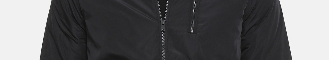 Buy Parx Men Black Solid Bomber Jacket - Jackets for Men 10493222 | Myntra