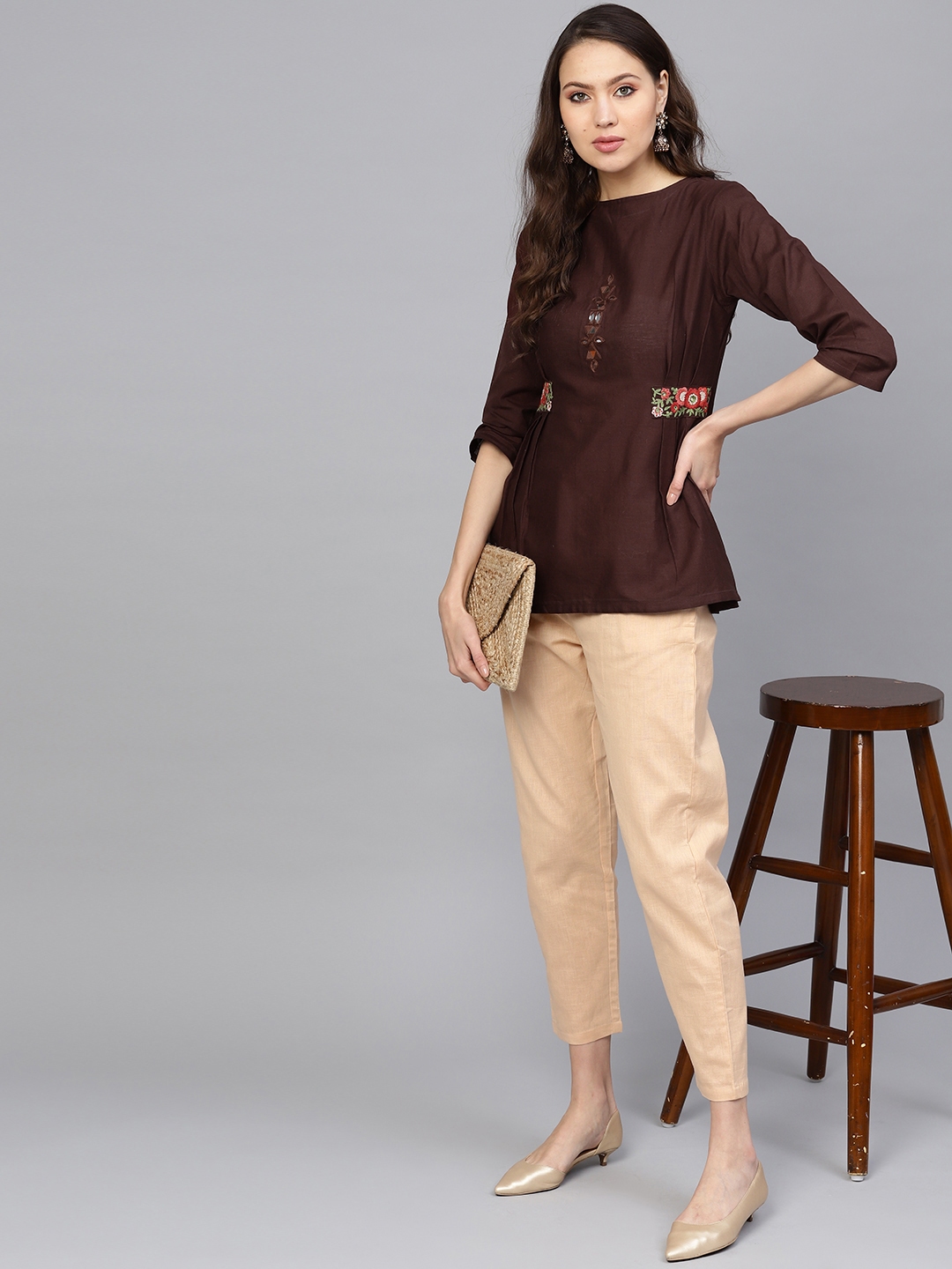 coffee brown kurti