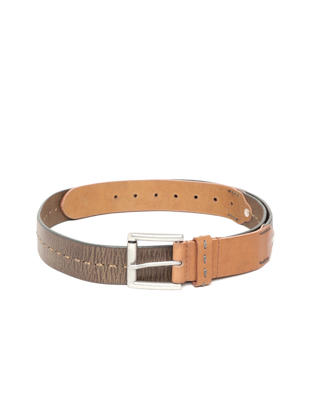 fastrack leather belt