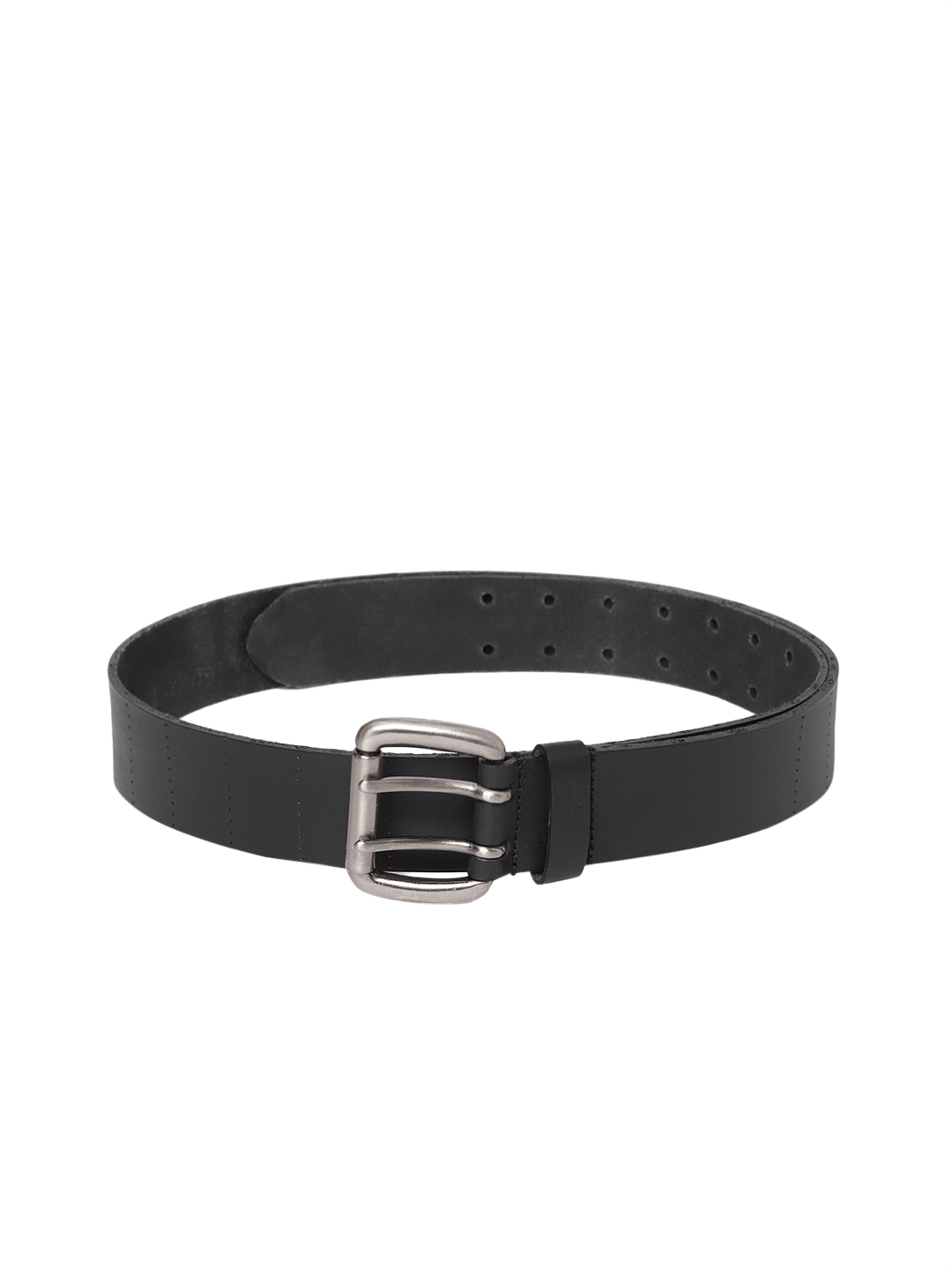 Buy Fastrack Men Black Solid Leather Belt - Belts for Men 10495810 | Myntra