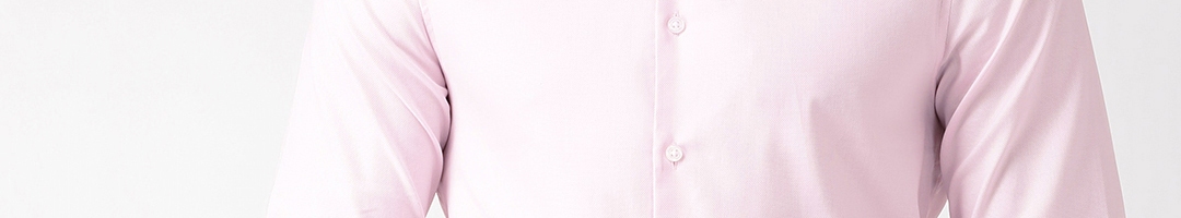 Buy Marks & Spencer Men Pink Slim Fit Self Design Formal Shirt - Shirts ...
